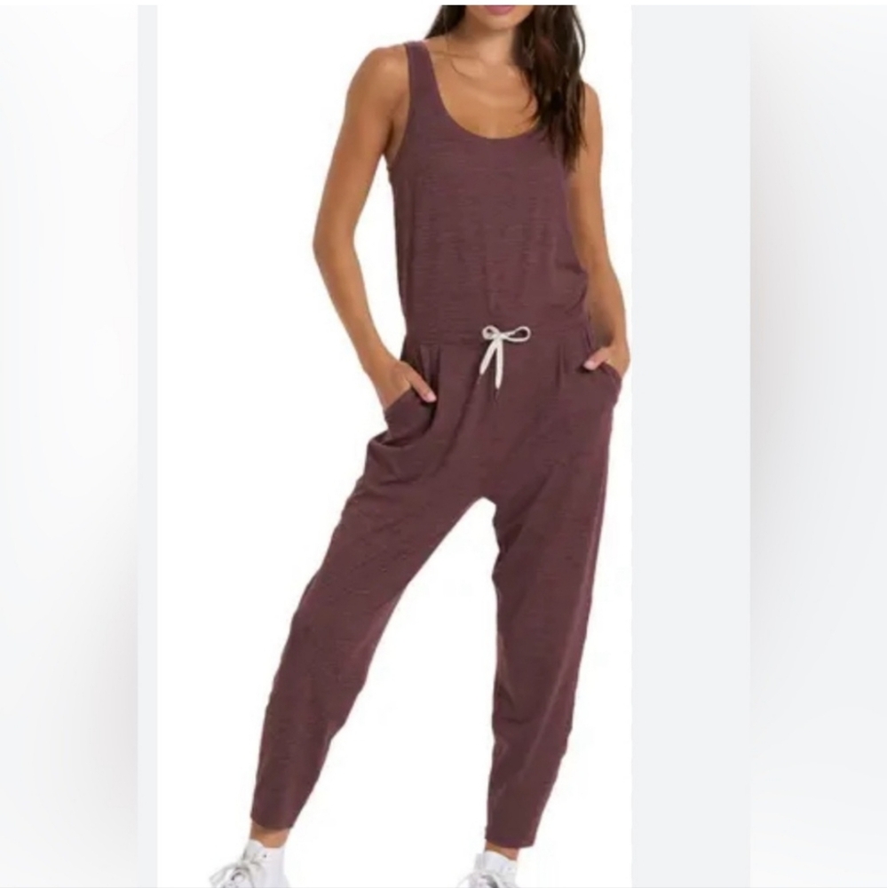 Vuori Lux Harem Jumpsuit Chestnut Heather M